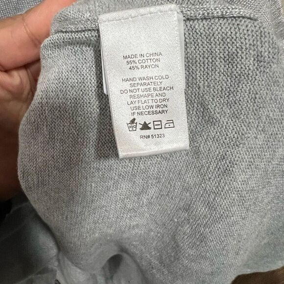 Cece Gray Bell Sleeve Sweater dress XL - Picture 2 of 5